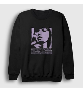 Presmono Unisex Siyah Midnights Taylor Swift Sweatshirt 443598tt