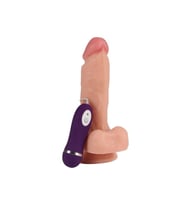 17,5 cm Gerçekçi Titreşimli Dildo Vibratör Penis - Iron Dragon