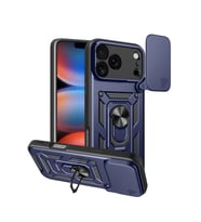 iPhone 17 Pro Pars Lens Yüzüklü Silikon - Lacivert