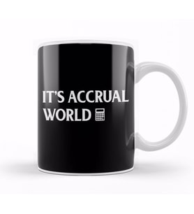Funny Accounting It s Accrual World Accountants Kupa Bardak Porselen