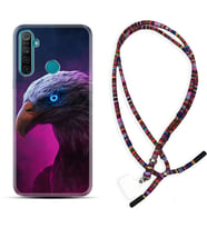 Realme 5i 5 Pro 6i 7 Pro 8 Kılıf Boyun Asklı Rasta Silikon Kartal 1622