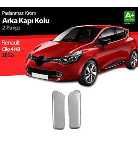 Renault Clio Uyumlu 4 Hatchback Krom Arka Kapı Kolu 2 Parça. 2012 Üzeri