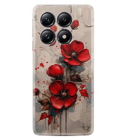 Xiaomi 14T Pro Kılıf Boutique Baskılı Resimli Kırmızı Çiçek Pcode -098