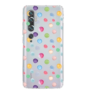 PrintiFy Xiaomi Mi Note 10 Pro ile Uyumlu Water Color 6  Kamera Korumalı Şeffaf  Kılıf