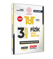 2026 TYT MEBİ-OGM 3 ADIM Fizik Soru Bankası RENKLİ A4 Boyut Video Çözümlü BASKI ÜCRETİ