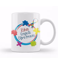 Zihin Engenlliler Öğretmeni Kupa Bardak Porselen