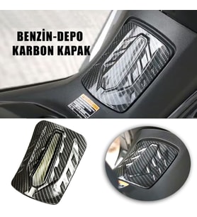 Nmax 125/155 2021-2024 Benzin-Depo Koruma Kapak Karbon