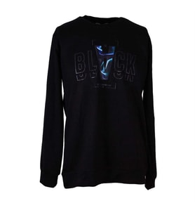 Trender Black Baskı Modal Octavian Siyah Erkek Sweatshirt 26YG08000056