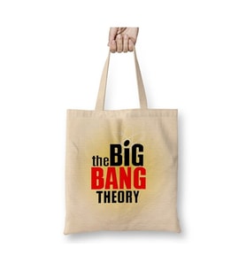 The Big Bang Theory Beyaz Bez Çanta Uzun Saplı Alışveriş Çantası Plaj Çantası