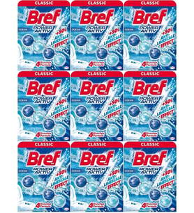 Bref Power Aktiv Klozet Bloğu Okyanus Kokulu  (9 Lu Set) (9PK*1)
