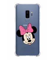 Samsung Galaxy S9 Plus  Köşe Korumalı Antişok Kapak Minnie Mouse Tasarımlı Şeffaf  Kılıf