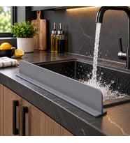 Lavabo Önü Su Sıçrama Önleyici Bariyer Tezgah Koruyucu 42cm