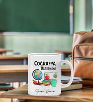 Kişiye Özel Coğrafya Öğretmeni Temalı Kupa Bardak