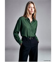 LCW Vision Yeşil Oversize Kadın Gömlek
