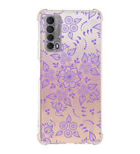 Huawei P Smart 2021  Köşe Korumalı Antişok Kapak Nostalji Desen Tasarımlı Şeffaf  Kılıf