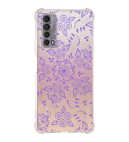 Huawei P Smart 2021  Köşe Korumalı Antişok Kapak Nostalji Desen Tasarımlı Şeffaf  Kılıf