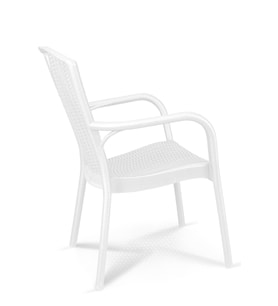 Mandella Doğa Rattan Koltuk (4 Adet) Beyaz