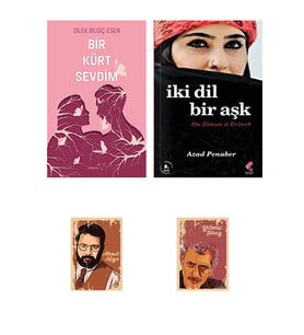 Bir Kürt Sevdim - İki Dil Bir Aşk - Azad Penaber Özel Seti (2 KİTAP - 2 NOT DEFTERİ) (Renksiz)