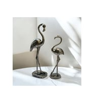 Dekoratif Polyester Ikili Flamingo gold Eskitme