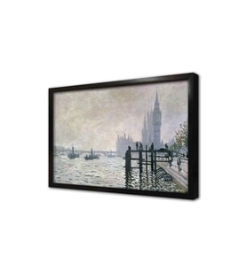 The Thames Below Westminster Çerçeveli Mdf Tablo