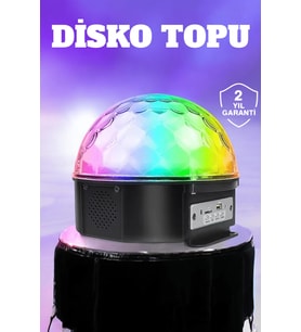 Kompakt Tasarımlı, Telefon Kontrollü Disko Topu Işıkları