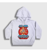 Presmono Unisex Çocuk Beyaz Masters Of The Universe He Man Kapüşonlu Sweatshirt 432197tt