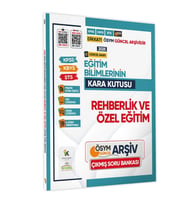 2025 MEB-AGS Eğitim Bilimlerinin Kara Kutusu REHBERLİK ve ÖZEL ÖĞRETİM Çıkmış Soru Bankası K.Ö. Çözümlü