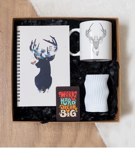 Kupa, Defter, Biblo, Magnet Hediye Kutusu (Model 1)