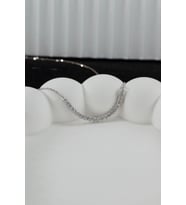 Zirkon Taşlı Oval Tasarımlı 925 Ayar Gümüş Kadın Kolye (Gümüş)
