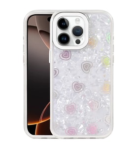 iPhone 14 Pro Max Lumi Desenli Kapak - Beyaz