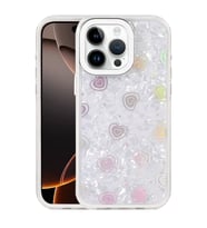 iPhone 14 Pro Max Lumi Desenli Kapak - Beyaz