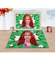 BK Gift Kişiye Özel Deniz Kızı Karikatürlü 1000 Parça Profesyonel Puzzle-2