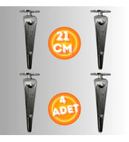 21 CM METAL KLAS KOLTUK AYAĞI MOBİLYA AYAĞI ÜNİTE AYAĞI KONSOL AYAĞI PUF BERJER AYAĞI (4 ADET)