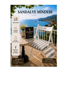 LÜKS EVİM SANDALYE MİNDERİ 3 CM