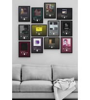 Slow Spotify 12 Parça Ahşap Mdf Tablo Zlltb160