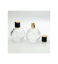 Parfüm Şişesi 100 ml 5 Adet Top Desenli Model Kolay Kapama (Şeffaf)