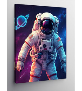 Kanvas Tablo Uzayda Gezen Astronot