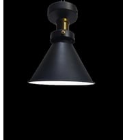 MYLİGHTS  RETRO  PLOONYER TAVAN RUSTİK AVİZE SİYAH  İÇİ BEYAZ  18 CM EN