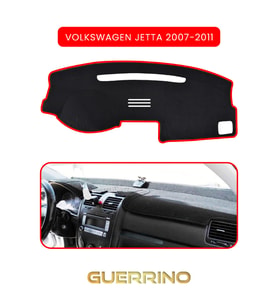 VOLKSWAGEN Jetta (2007-2011)TORPİDO KORUMA HALISI KIRMIZI KENAR