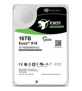 SEAGATE 3.5" 16TB X16 ST16000NM001G 7200 RPM 256MB SATA-3 Enterprise Güvenlik ve Nas Diski