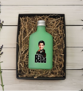 BK Gift Hediye Kutulu Kişiye Özel The Baba Karikatürlü Yeşil Tasarım Cam Şişede 200 ml Kolonya-5, Babaya Hediye, Babalar Günü Hediyeleri, Hediyelik Baskılı Kolonya