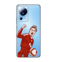 Xiaomi Mi 13 Lite Uyumlu Fernando Torres Desenli Şeffaf Telefon Kılıfı