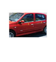 Renault Clio 2 HB Krom Cam Çıtası 4 prç. 1999 Üzeri P. Çelik