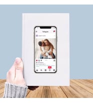Fotoğraf Baskılı İnstagram Temalı Deri Kaplı Defter-027