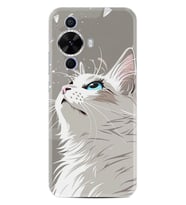 Huawei Nova 12S Kılıf Boutique Baskılı Resimli Beyaz Kedi Pcode -061