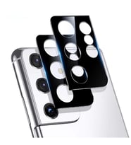 Samsung Galaxy S21 Ultra 3D Kamera Lens Koruma Camı (Siyah)