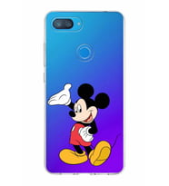 Xiaomi Mi 8 Lite Uyumlu Kapak Mickey Mouse Tasarımlı Şeffaf Silikon Kılıf