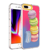 iPhone 8 Plus Kılıf Renkli Desenli Sert Silikon Zore Korn Kılıf NO12