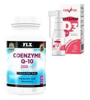 Nevfix Vitamin D3 400 Iu 20 ml  Flx Coenzyme Q-10 200 Mg 90 Tablet (Renksiz)