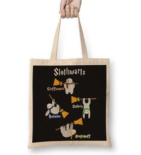 Slothwarts Harry Potter Sloths Bez Çanta Uzun Saplı